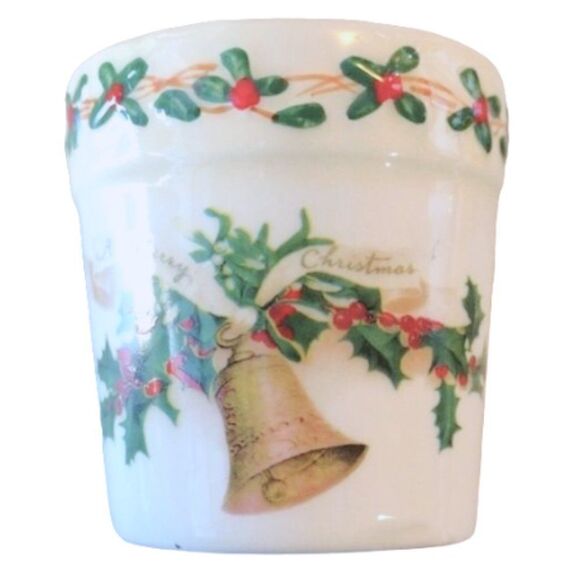 Yankee Candle Ceramic Votive Tealight Candle Holders Christmas Decoration x 4 - Picture 2 of 8